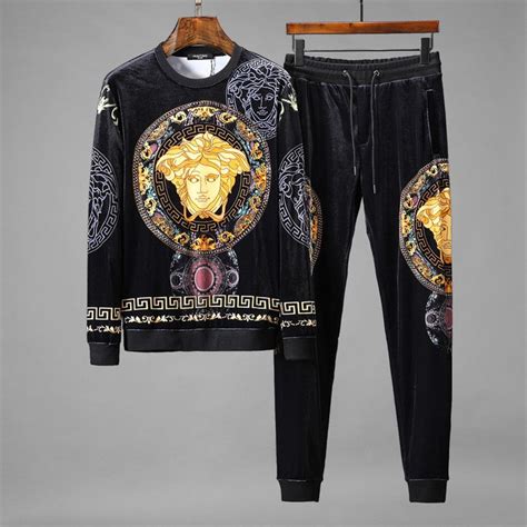 versace man clothing|velvet tracksuit men's Versace.